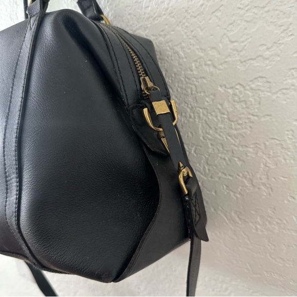 Madewell The Glasgow Satchel Black Leather Bag - Picture 4 of 16
